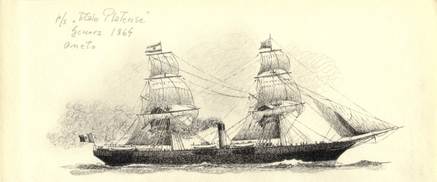 1864 - Piroscafo 'Italo Platense'
